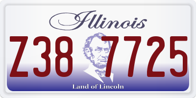 IL license plate Z387725