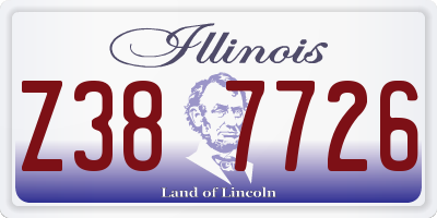 IL license plate Z387726