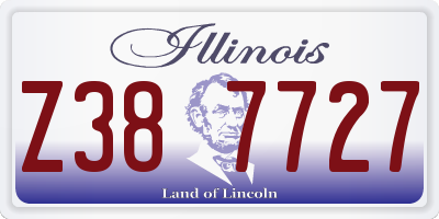 IL license plate Z387727