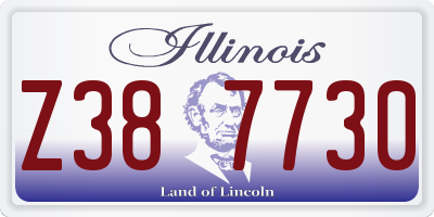 IL license plate Z387730