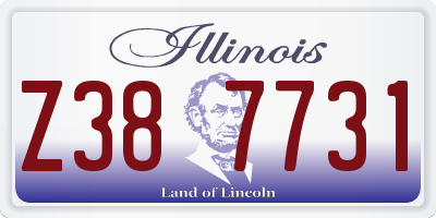 IL license plate Z387731