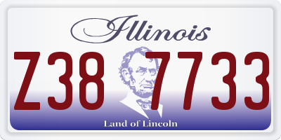IL license plate Z387733