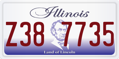 IL license plate Z387735