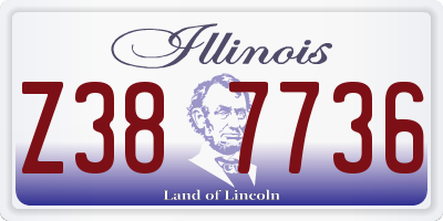 IL license plate Z387736