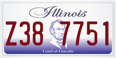 IL license plate Z387751