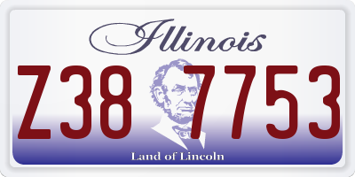 IL license plate Z387753