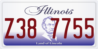 IL license plate Z387755