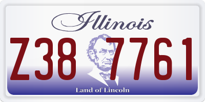 IL license plate Z387761