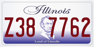 IL license plate Z387762