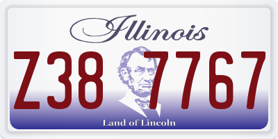 IL license plate Z387767