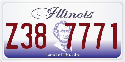 IL license plate Z387771