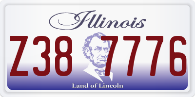 IL license plate Z387776