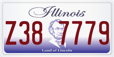 IL license plate Z387779
