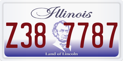 IL license plate Z387787