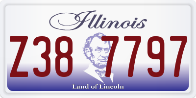 IL license plate Z387797