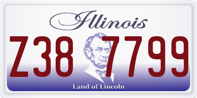 IL license plate Z387799
