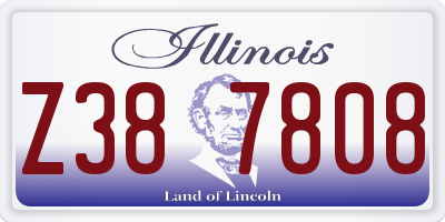 IL license plate Z387808