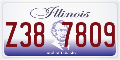 IL license plate Z387809