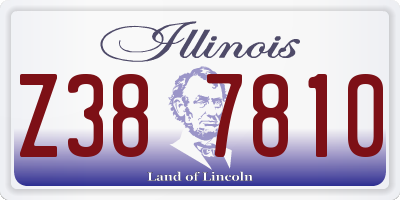 IL license plate Z387810