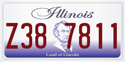 IL license plate Z387811