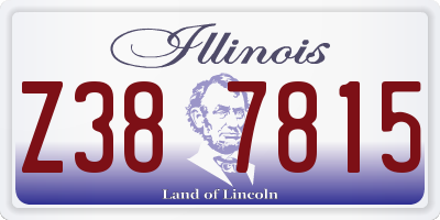 IL license plate Z387815