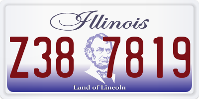 IL license plate Z387819