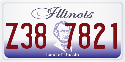 IL license plate Z387821