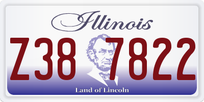 IL license plate Z387822