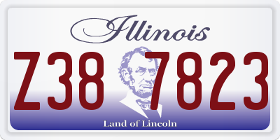 IL license plate Z387823