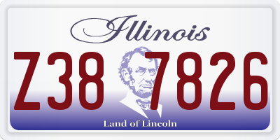 IL license plate Z387826