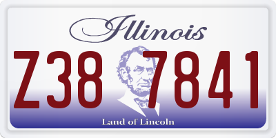 IL license plate Z387841