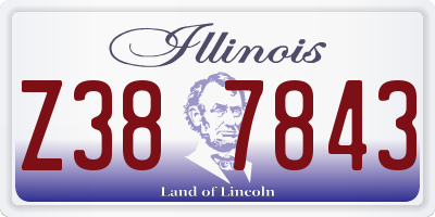IL license plate Z387843
