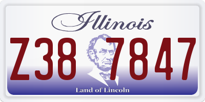 IL license plate Z387847
