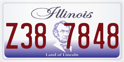 IL license plate Z387848
