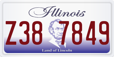 IL license plate Z387849