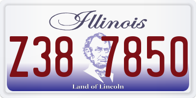 IL license plate Z387850