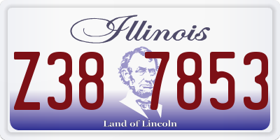 IL license plate Z387853