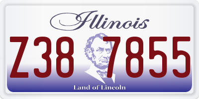 IL license plate Z387855