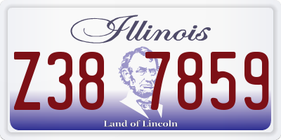IL license plate Z387859