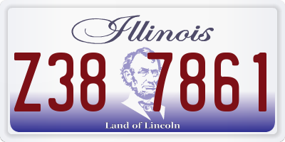 IL license plate Z387861