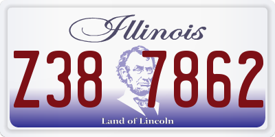 IL license plate Z387862
