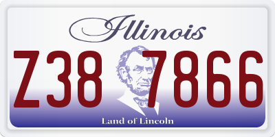 IL license plate Z387866