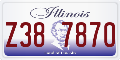 IL license plate Z387870