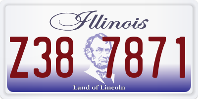 IL license plate Z387871