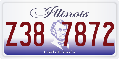 IL license plate Z387872