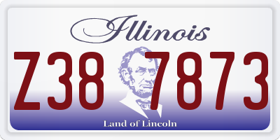 IL license plate Z387873
