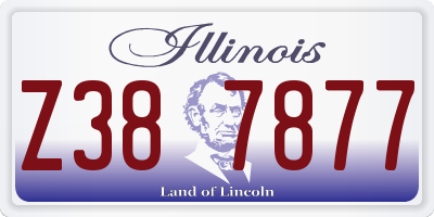 IL license plate Z387877