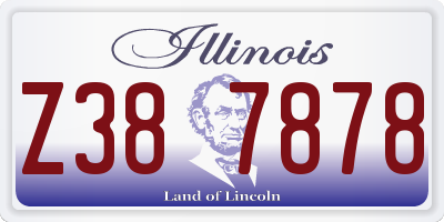 IL license plate Z387878