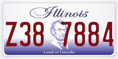 IL license plate Z387884
