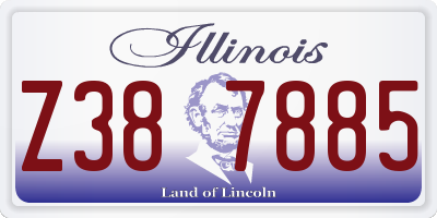 IL license plate Z387885